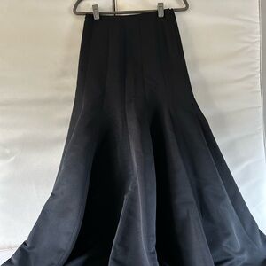 Ann Taylor Elegant Black Full Skirt